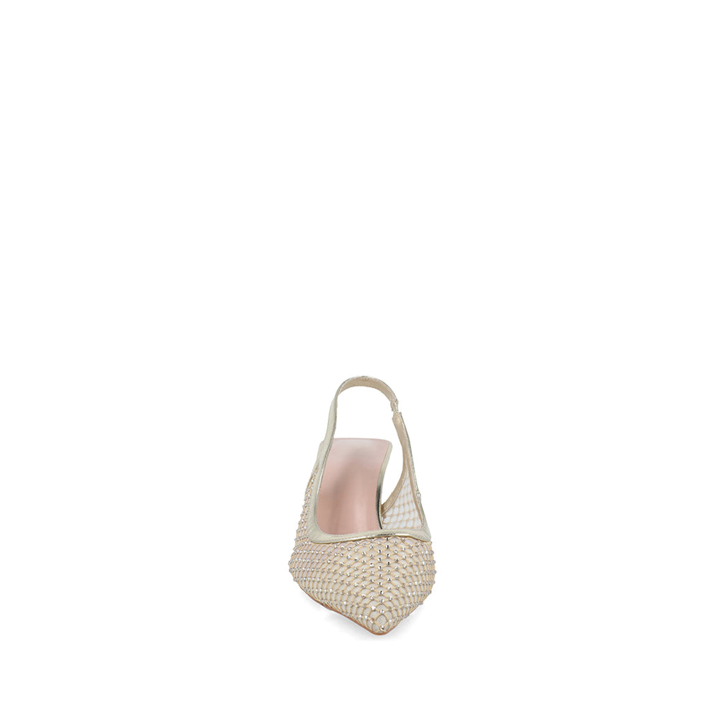 Zapatilla de Vestir Trender color Oro para Mujer