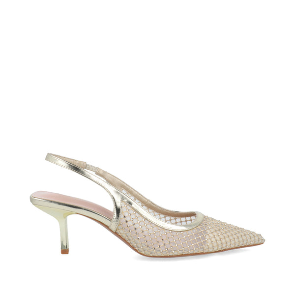 Zapatilla de Vestir Trender color Oro para Mujer