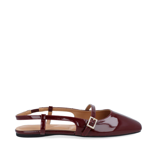 Balerina Casual Trender color Vino para Mujer