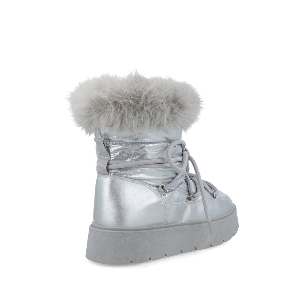 Bota Invernal Trender color Plata para Mujer