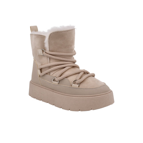 Bota Casual Trender color Beige para Mujer