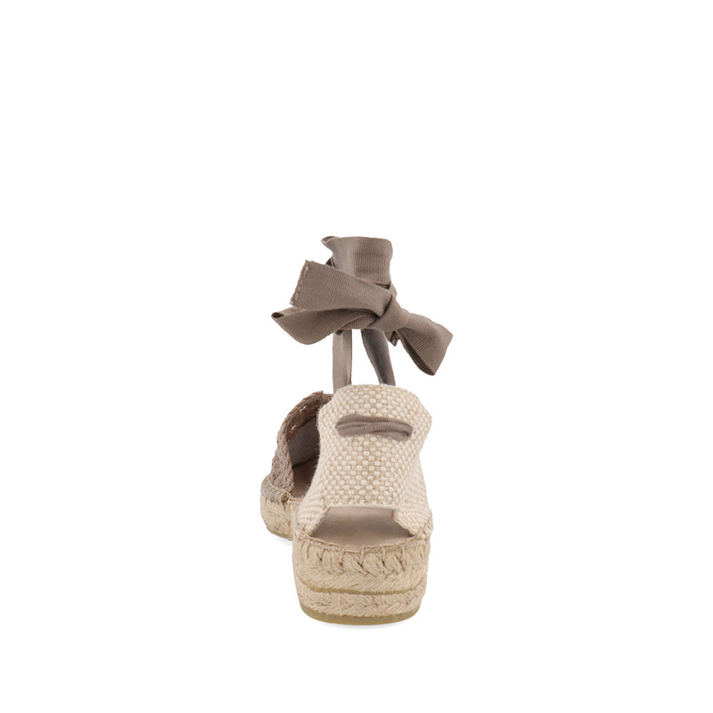 Alpargata Casual Trender color Taupe para Mujer