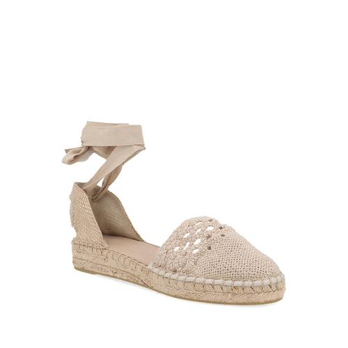 Alpargata Casual Trender color Beige tejida para Mujer