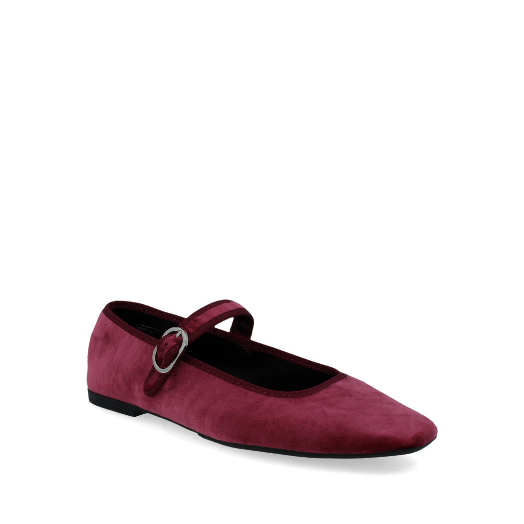 Balerina Casual Corina color Vino para Mujer