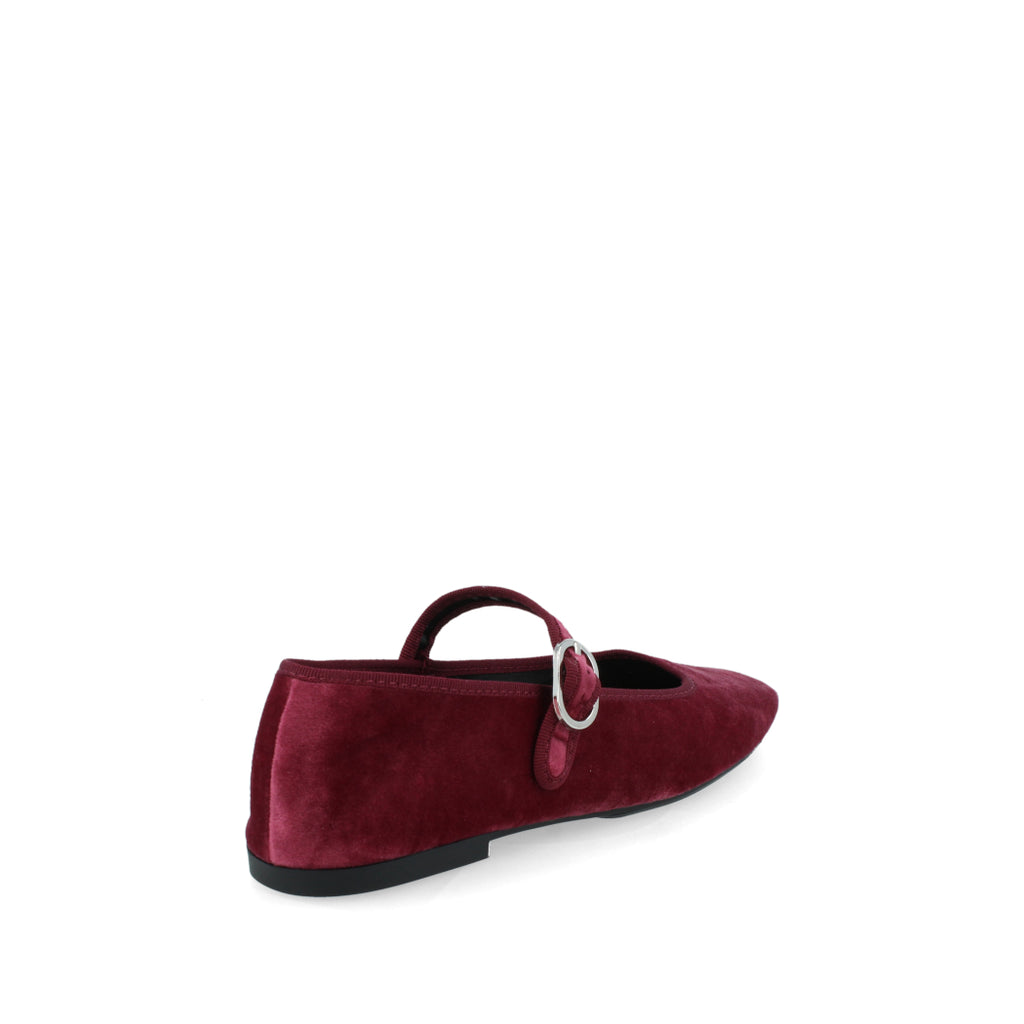 Balerina Casual Corina color Vino para Mujer