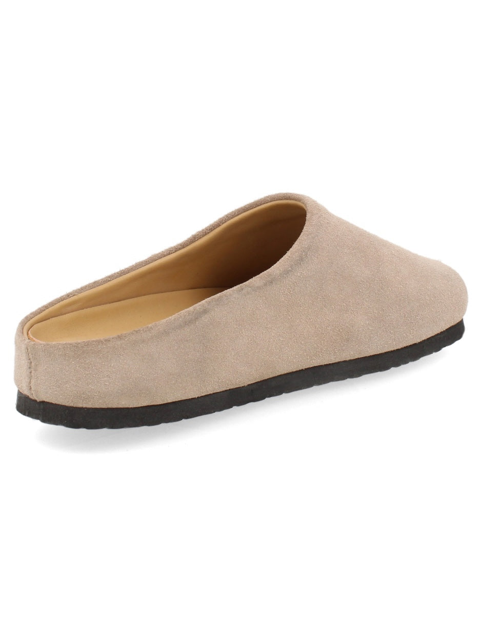 Pantufla Casual Corina color Taupe para Mujer