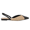 Balerina Casual Corina color Negro Beige para Mujer