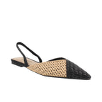 Balerina Casual Corina color Negro Beige para Mujer