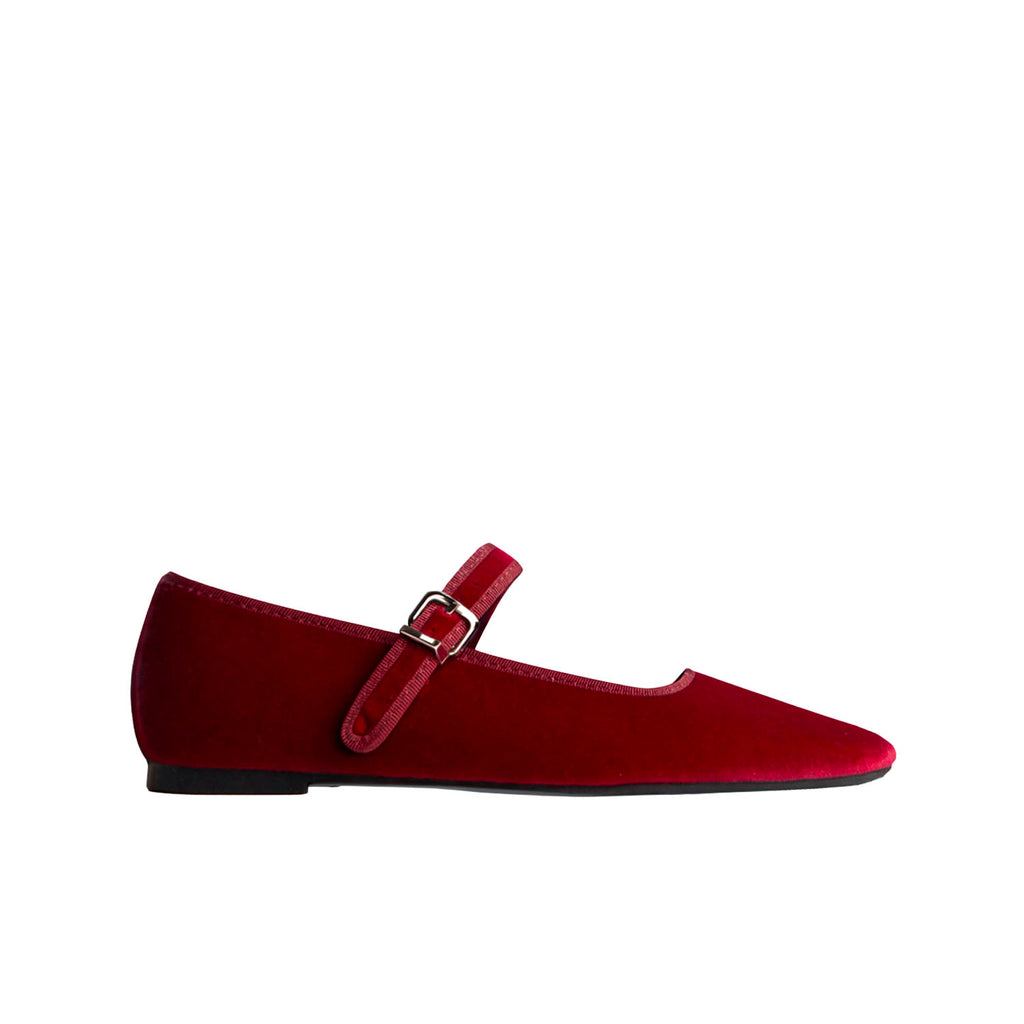 Balerina Casual Corina color Rojo para Mujer