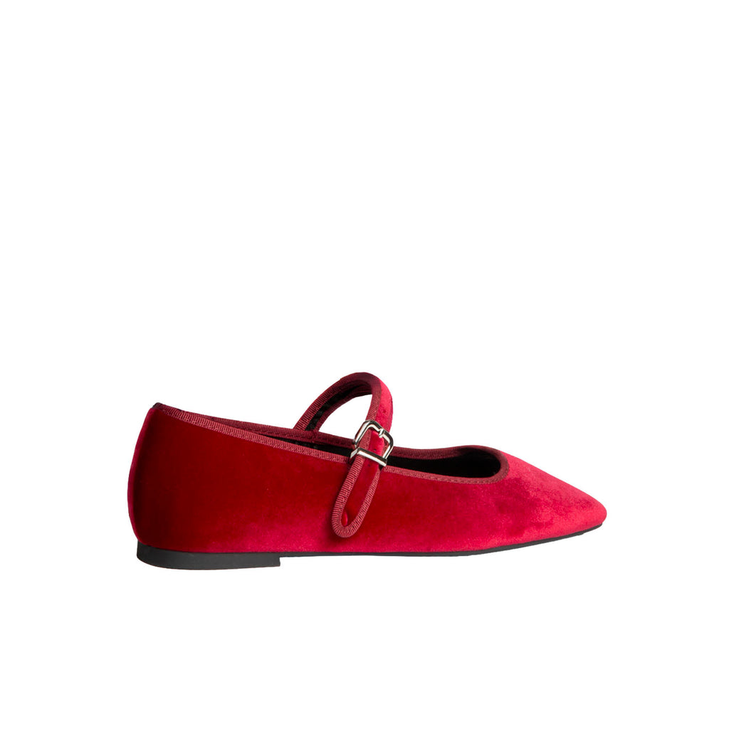 Balerina Casual Corina color Rojo para Mujer
