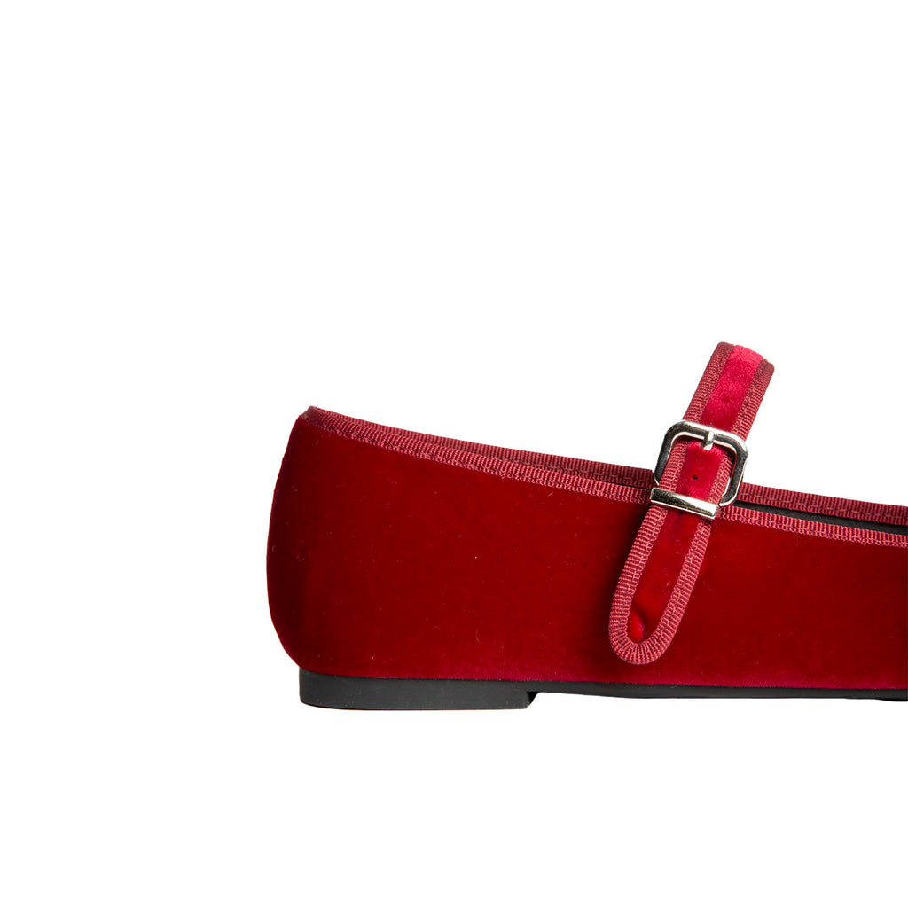 Balerina Casual Corina color Rojo para Mujer