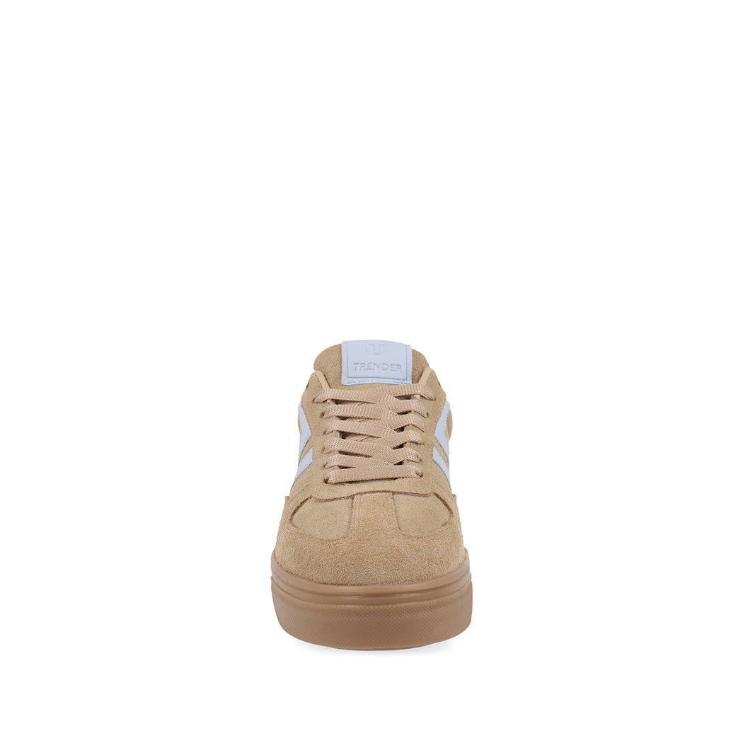 Tenis Urbano Trender color Arena con detalle blanco para Mujer