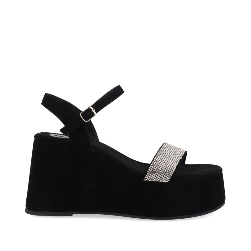 Sandalia Casual Trender color Negro para Mujer