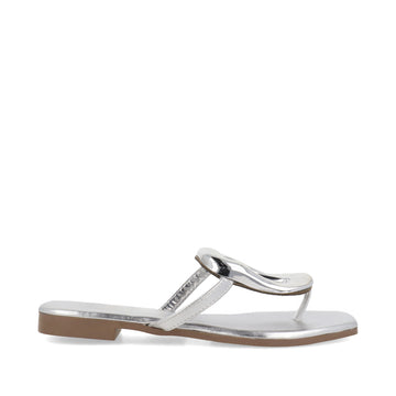 Sandalia Casual Trender color Plata para Mujer