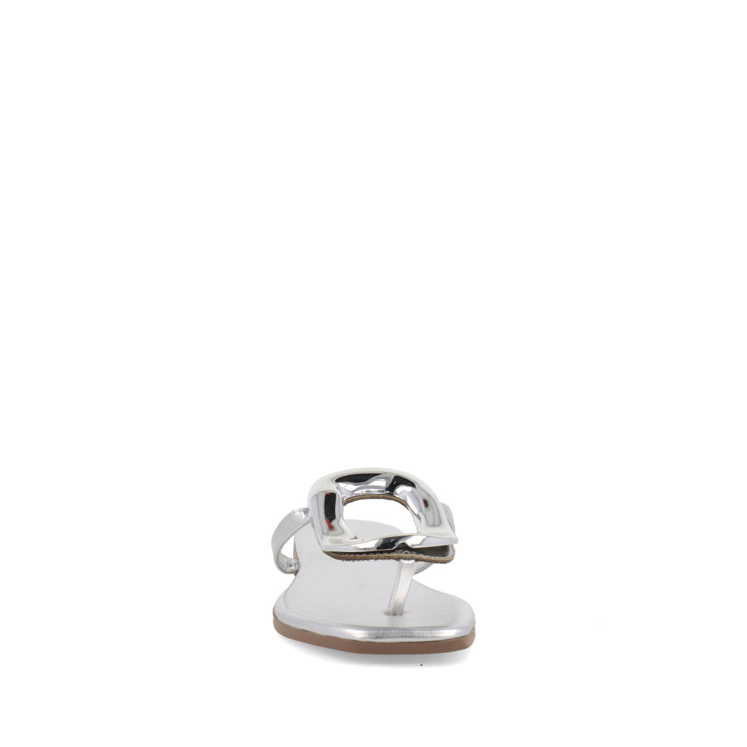 Sandalia Casual Trender color Plata para Mujer