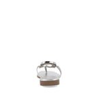 Sandalia Casual Trender color Plata para Mujer