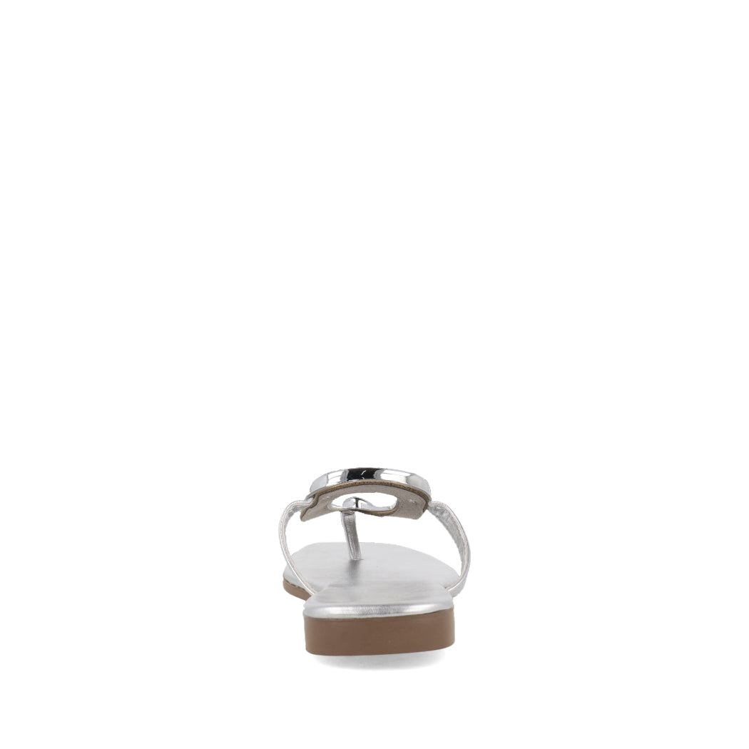 Sandalia Casual Trender color Plata para Mujer