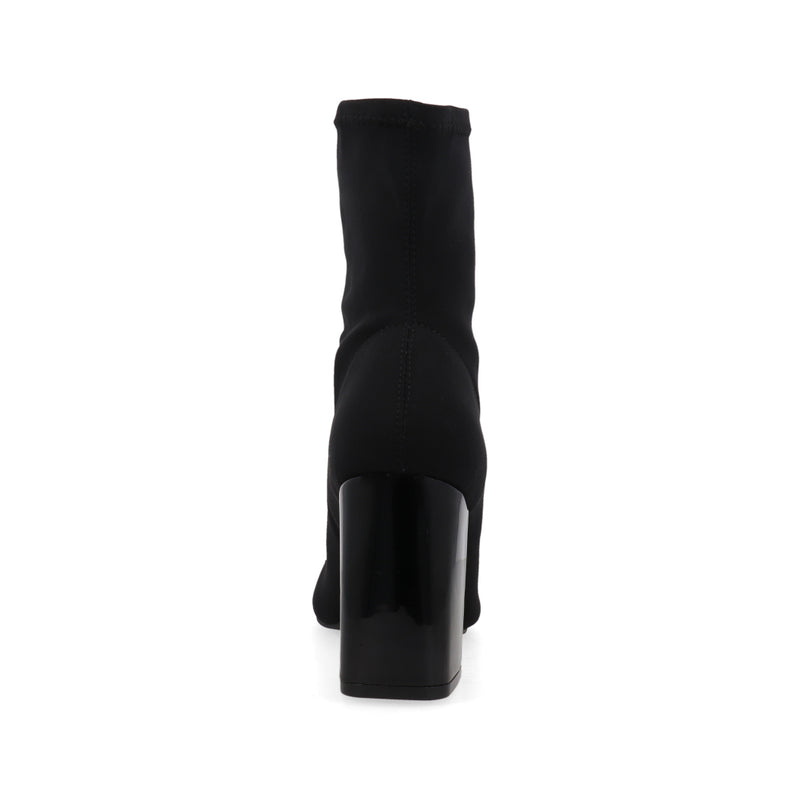 Botín de Tacón Trender color Negro con Brillo para Mujer