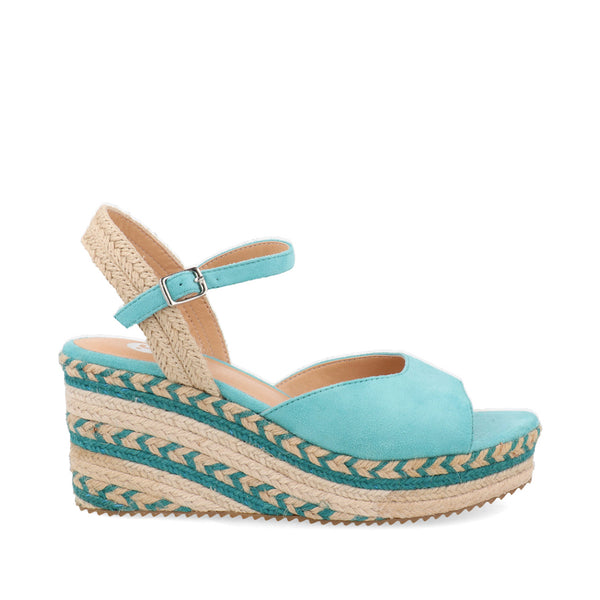 Sandalia Casual Trender color Aqua para Mujer