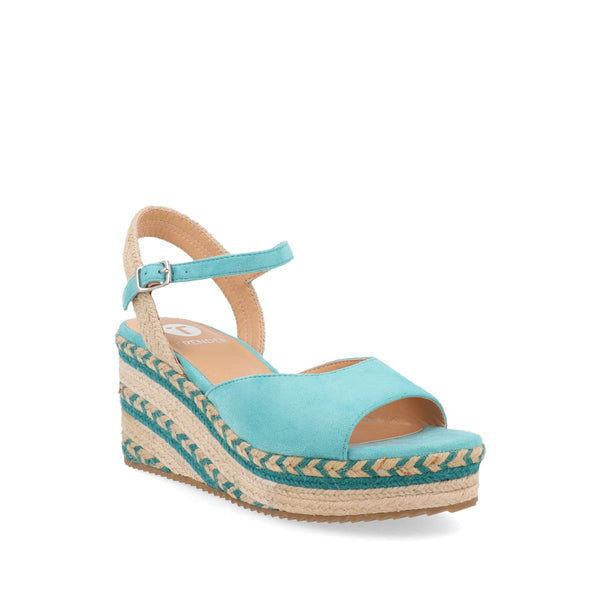 Sandalia Casual Trender color Aqua para Mujer