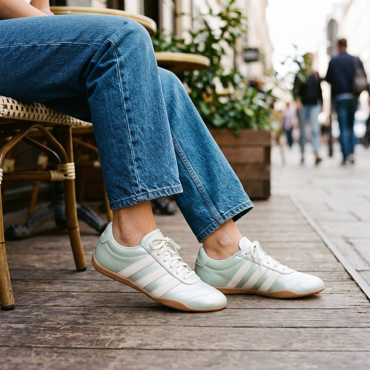 Tenis Casual Adidas color Verde para Mujer