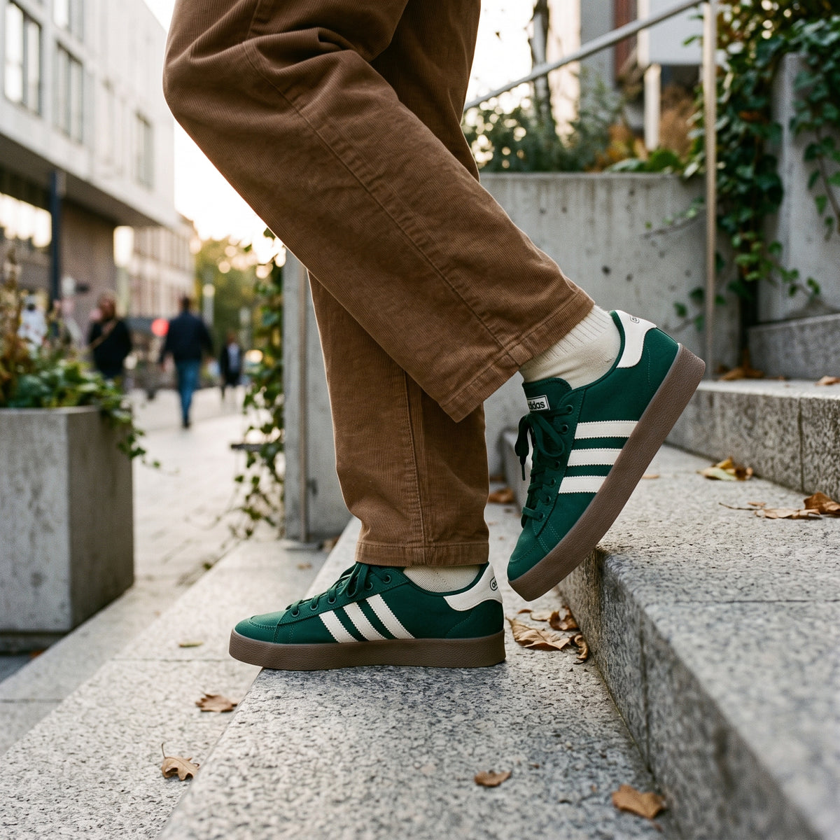 Tenis Casual Adidas color Verde para Mujer
