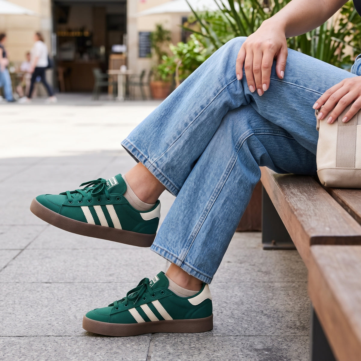 Tenis Casual Adidas color Verde para Mujer