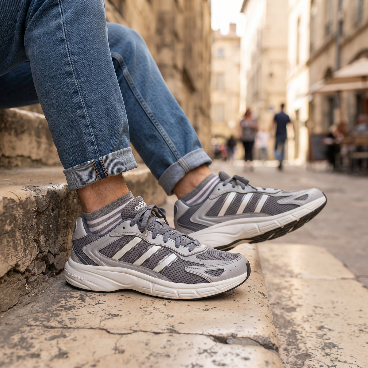 Tenis Casual Adidas color Gris para Hombre