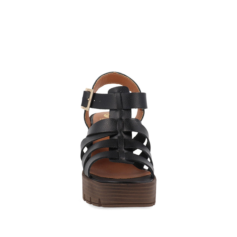 Sandalia de Tacón Trender color Negro para Mujer