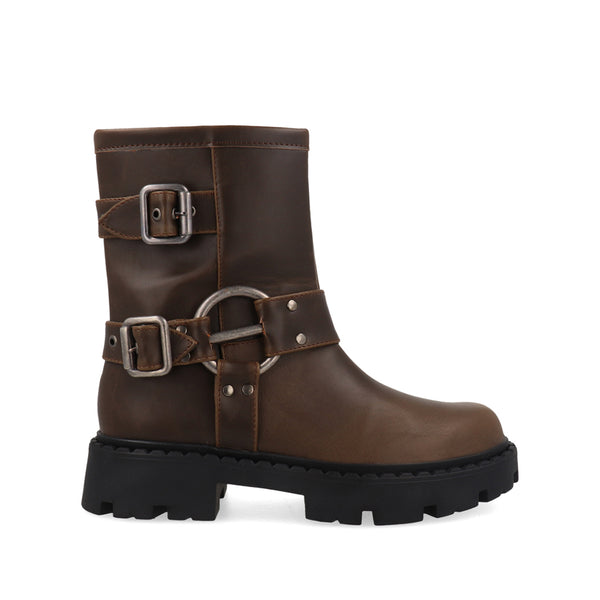 Bota tipo Industrial Trender color CafÃ© para Mujer