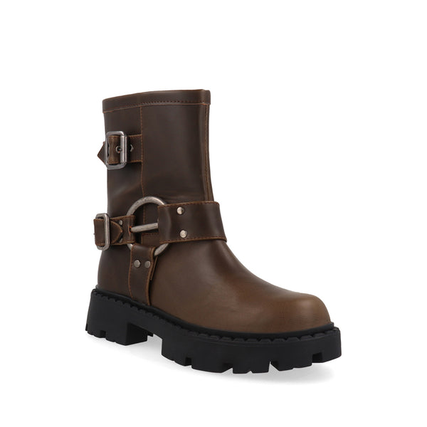 Bota tipo Industrial Trender color CafÃ© para Mujer