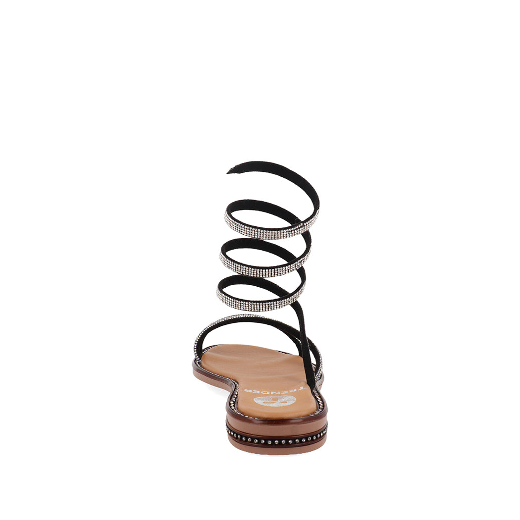 Sandalia Casual Trender color Negro para Mujer
