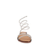 Sandalia Casual Trender color Plata para Mujer con Brillos