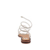 Sandalia Casual Trender color Plata para Mujer con Brillos