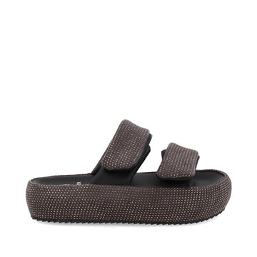 Sandalia Casual Trender color Gris para Mujer