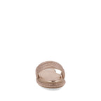 Sandalia Casual Trender color Oro para Mujer con Brillos