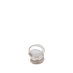 Sandalia Casual Trender color Plata para Mujer con Brillos