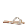 Sandalia Casual Trender color Plata para Mujer