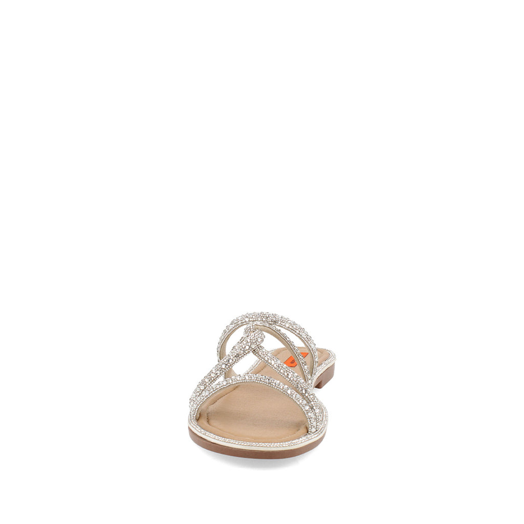 Sandalia Casual Trender color Plata para Mujer