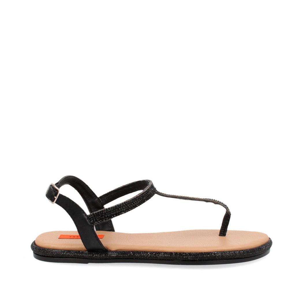Sandalia Casual Trender color Negro para Mujer