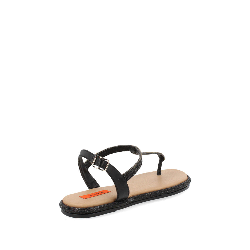 Sandalia Casual Trender color Negro para Mujer