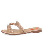 Sandalia Casual Trender color Oro para Mujer