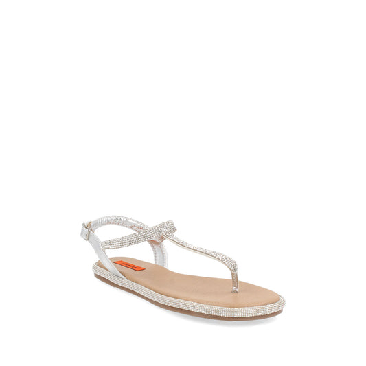 Sandalia Casual Trender color Plata para Mujer