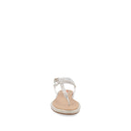Sandalia Casual Trender color Plata para Mujer