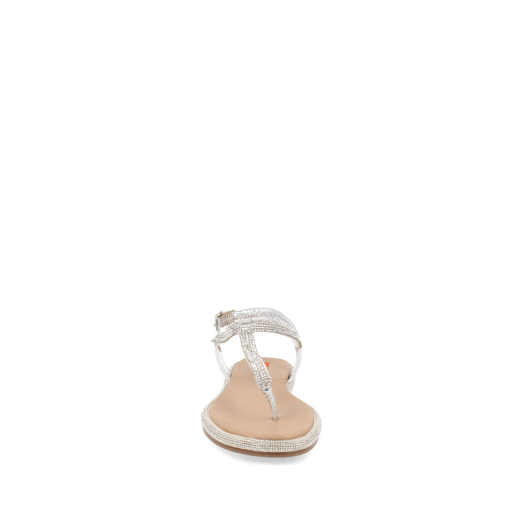 Sandalia Casual Trender color Plata para Mujer