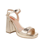 Zapatilla de Vestir Trender color Oro para Mujer