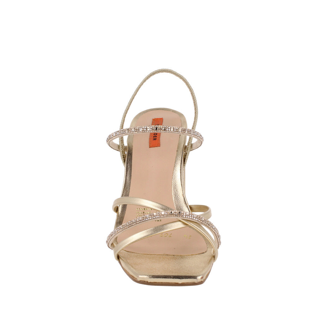 Zapatilla de Vestir Trender color Oro para Mujer
