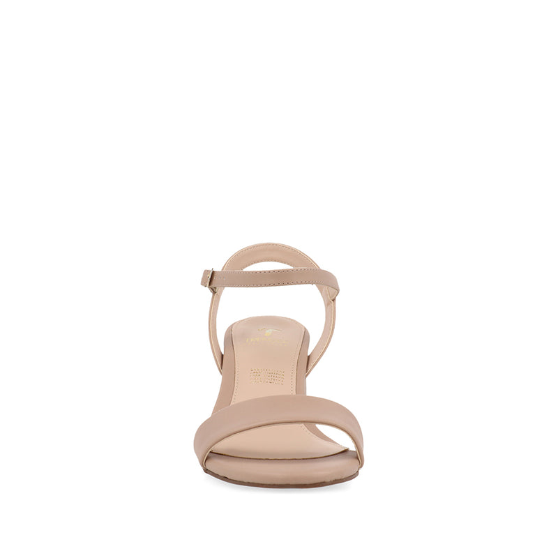 Sandalia de tacón Trender color Beige para Mujer