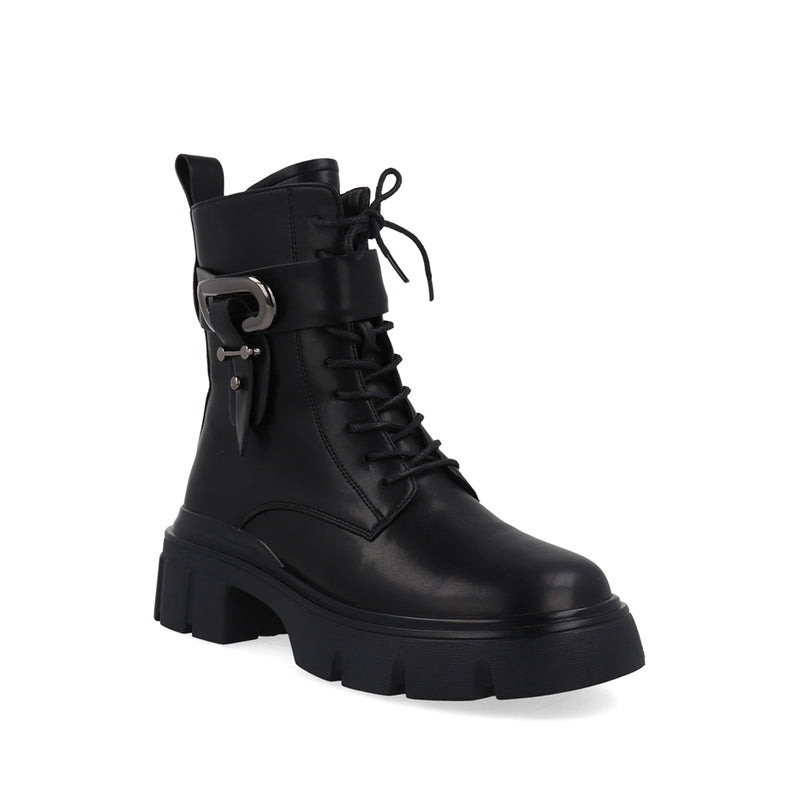 Botin Tipo Industrial Xestambul color Negro para Mujer