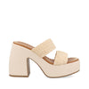 Sandalia Casual Trender color Beige para Mujer CON CHINELA TEJIDA